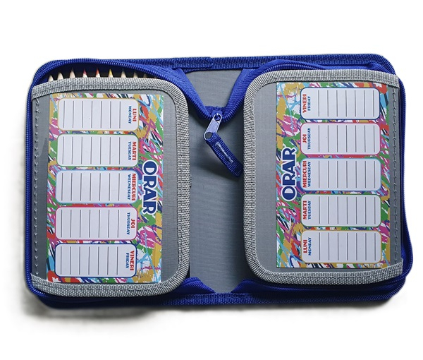 Penar echipat Schoolfriendly 1 fermoar 2 extensii 31piese model masini [2]