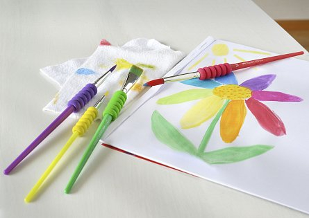 Pensule 4/set Soft Touch Neon Faber-Castell [2]