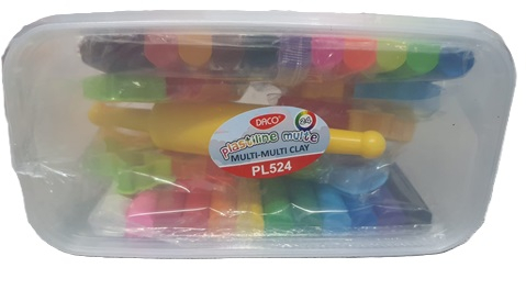 Plastiline 24 culori + accesorii multe DACO 500 g [2]