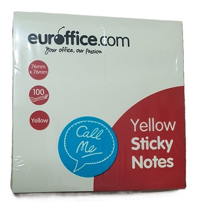 Post-it 76x76 mm Galben Pal Euroffice [1]