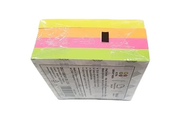 Post-it cub 76 x 76 mm 400 file DELI Neon [2]