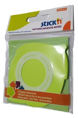 Post-it frunza 70 x 70 mm, 50 file, Hopax verde neon [1]