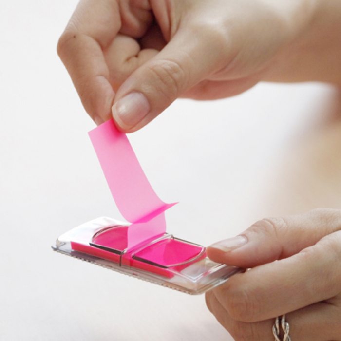Post-it index 45x25 mm 50 file adeziv plastic color [2]