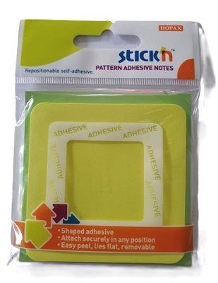 Post-it patrat 70 x 70 mm, 50 file, Hopax galben neon [1]