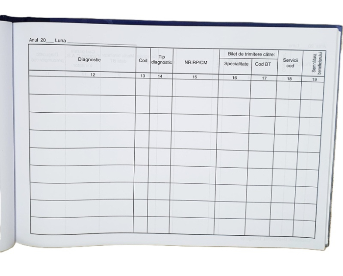 Registru consultatii medic specialist A4 200 file coperta mucava [4]