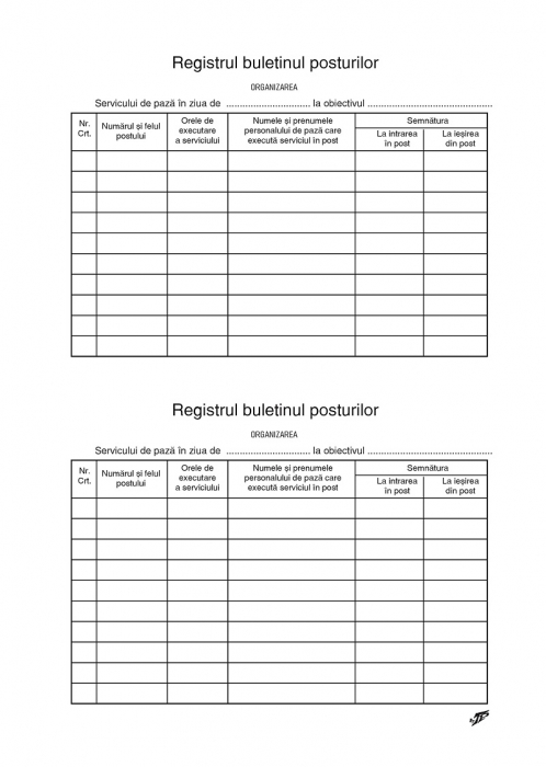 Registrul Buletinul Posturilor [2]