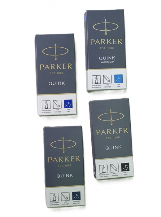 Rezerva cerneala Parker blue-black 5/cutie [3]