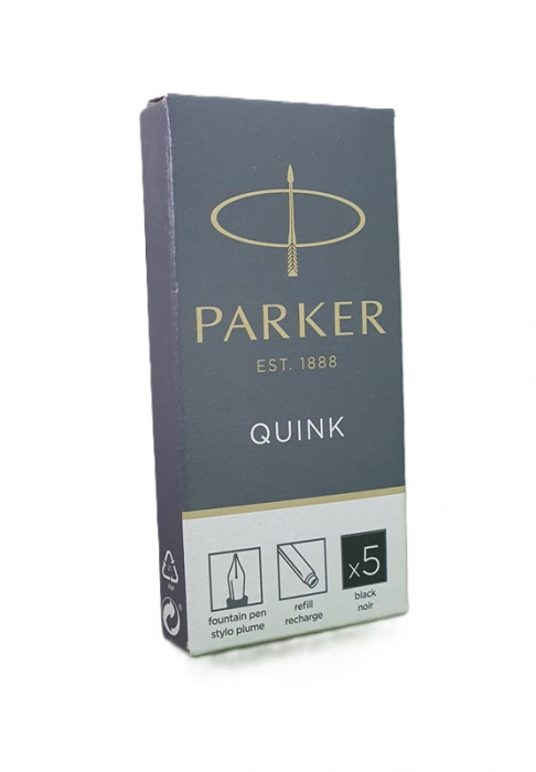 Rezerva cerneala Parker neagra 5/cutie [2]