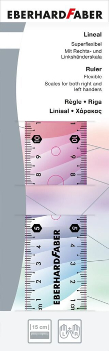 RIGLA 15CM FLEXIBILA RAINBOW EBERHARD FABER [2]