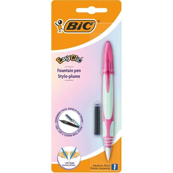 Stilou Bic Easy Click blister Rosu-Bleu [1]