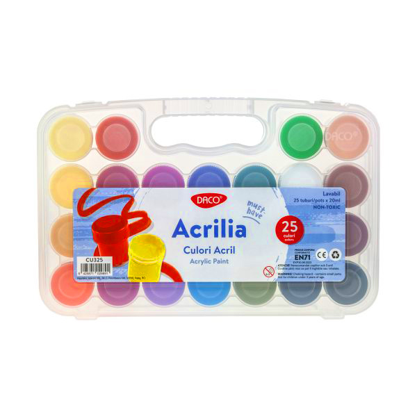 Tempera acrilica 25 culori Acrilia DACO 20 ml CU325 [2]
