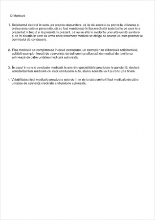 Fisa medicala pentru permis auto [1]