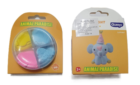 Plastilina / Lut - Plastilina usoara elefant albastru