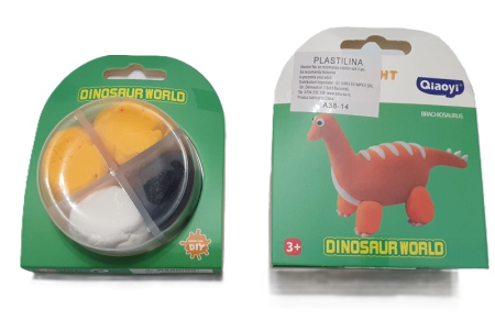 Plastilina / Lut - Plastilina usoara dinosaur portocaliu