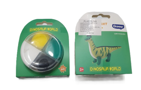 Plastilina / Lut - Plastilina usoara dinousaur galben