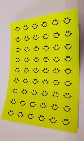 Abtibilde diverse - Abtibild Smiley Galbene 10 coli/set