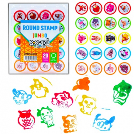Stampile copii - Accesorii craft, Stampilute rotunde S-Cool