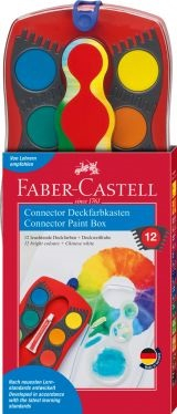 Acuarele si Guase - ACUARELE 12 CULORI CONNECTOR FABER-CASTELL