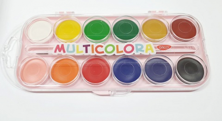 Acuarele si Guase - Acuarele 12 culori DACO Multicolora AR123