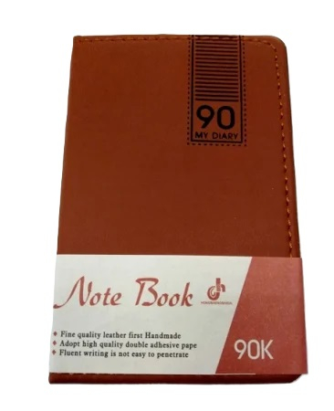 Hartie si produse din hartie - Agenda nedatata 90k coperta maro 80 mm x 120 mm.