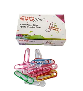 Articole si consumabile de birou - Agrafe birou color 33 mm 100/cutie EVO