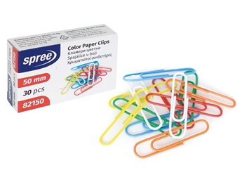 Articole si consumabile de birou - Agrafe birou color 50 mm PVC Spree