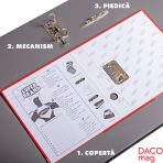 Bibliorafturi - Biblioraft plastifiat colorat 5 cm DACO