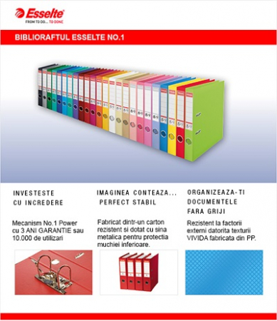Bibliorafturi - Biblioraft Plastifiat interior-exterior NO.1 Power Esselte