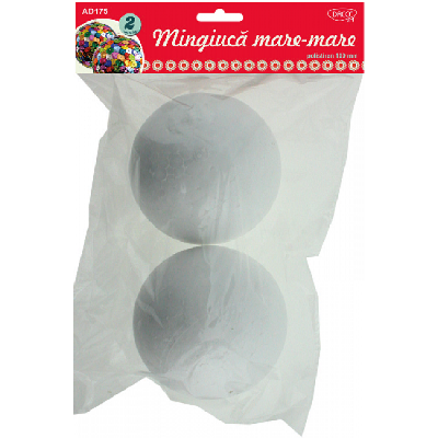 Bile Polistiren - Bile polistiren 2/set 10cm AD175