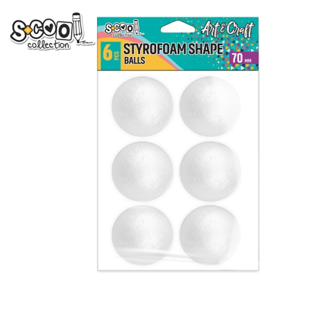 Bile Polistiren - Bile polistiren 6/set 70 mm SC1997