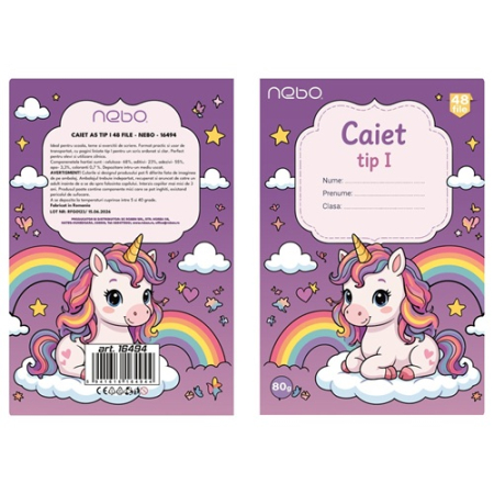 Caiet A5 tip I, 80g, 48 file [2]