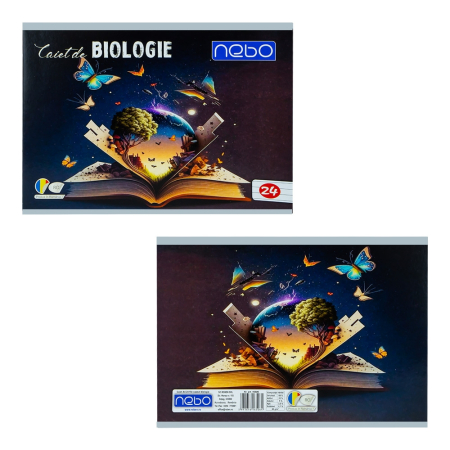 Caiete scolare - Caiet biologie format mare A4, 24 file - NEBO