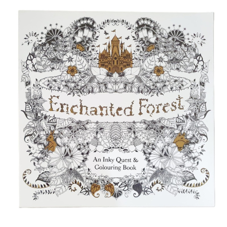 Carti de colorat pentru copii - Caiet de colorat antistress Enchanted Forest Castel