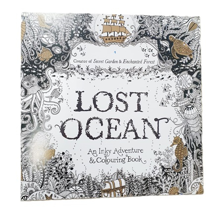 Carti de colorat pentru copii - Caiet de colorat antistress Lost Ocean