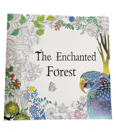 Carti de colorat pentru copii - Caiet de colorat antistress The Enchanted Forest