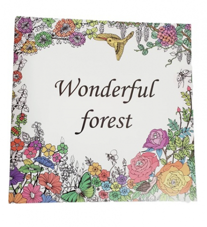 Carti de colorat pentru copii - Caiet de colorat antistress The Wonderful Forest