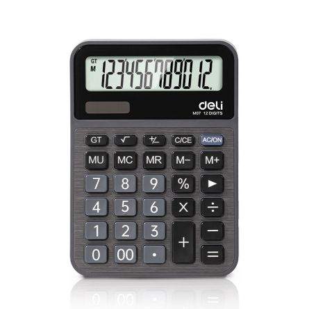 Calculatoare birou - CALCULATOR BIROU 12DIG METAL M07 DELI