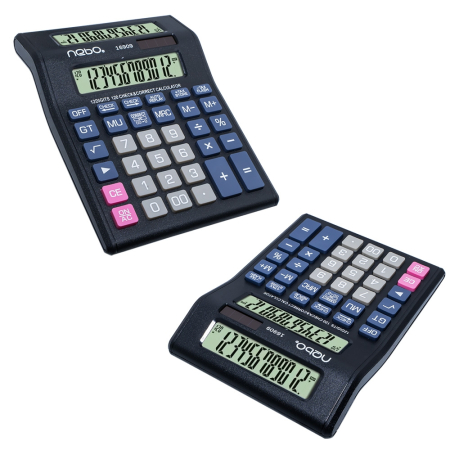 Calculator de birou, multifunctional, 12 digiti, ecran dublu - NEBO [1]
