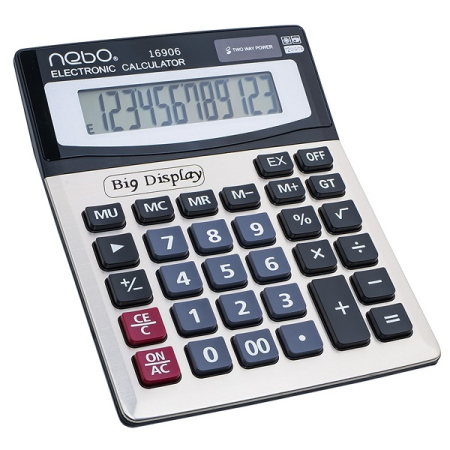 Calculatoare birou - Calculator de birou, multifunctional, 12 digiti - NEBO 16906