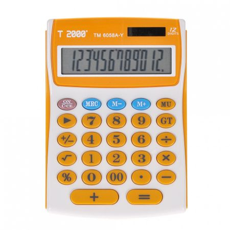 Calculatoare birou - Calculator T2000 TM-6058 portocaliu