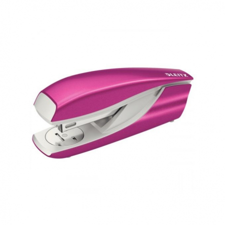 Capsatoare - Capsator de birou, 30 coli, 24/6, metal, roz metalizat, Leitz WOW 5502