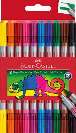 Scoala si gradinita - CARIOCA 10 CULORI 2 CAPETE FABER-CASTELL FC151110