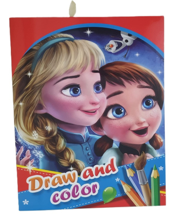 Caiete de colorat pentru copii - Caiet  de colorat A4 Frozen
