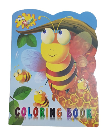 Caiete de colorat pentru copii - Caiet  de colorat ALbinuta cu margini ondulate