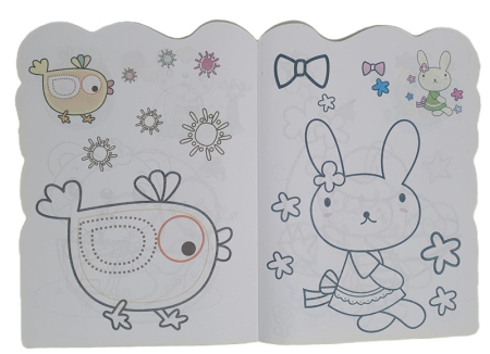 Caiet  de colorat Leutul cu margini ondulate [1]