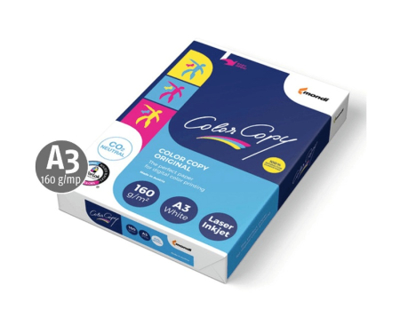Hartie si Cartoane A4/A3 digitale - Carton A3 160g Color Copy 250 coli/top ALB - Mondi