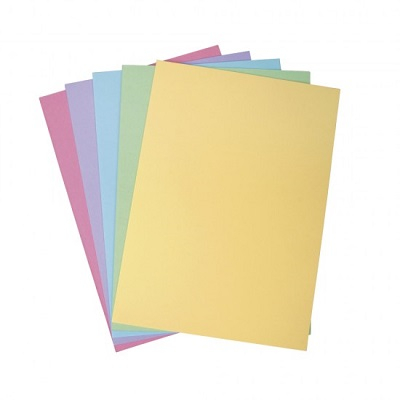 Carton A4 color - Carton A4 culori pale 50 coli/set 160 g/mp TP