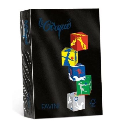 Carton A4 color - Carton color A4 Negru FAVINI 160 g/mp