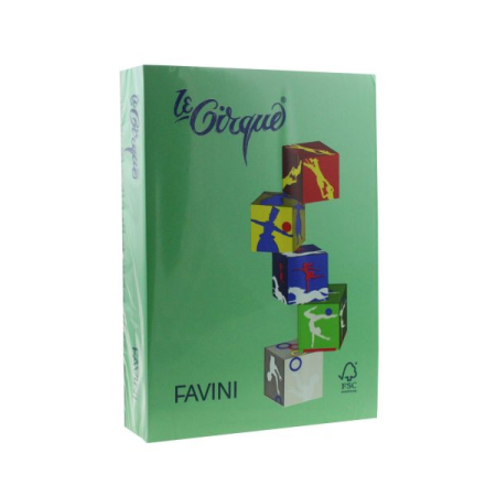 Carton A4 color - Carton color A4 Verde închis 208 FAVINI 160 g/mp