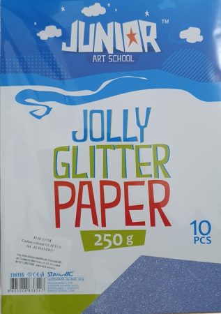 Scoala si gradinita - Carton colorat GLITTER